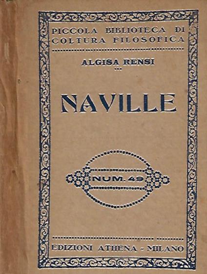 Ernesto Naville - Algisa Rensi - copertina