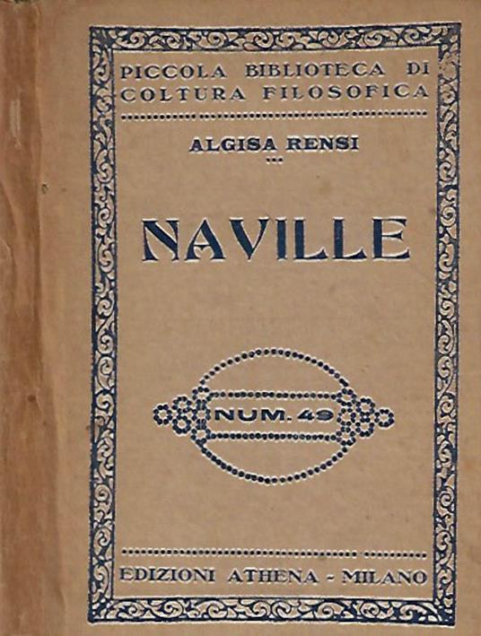 Ernesto Naville - Algisa Rensi - copertina
