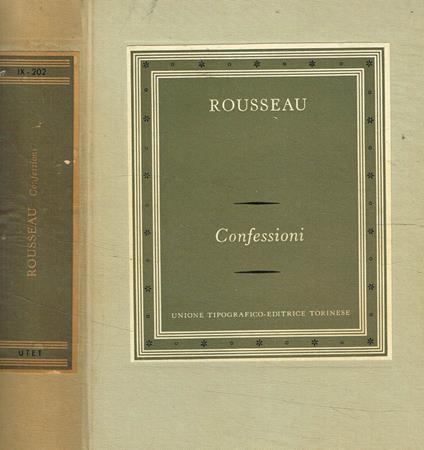 Confessioni vol.II - Jean-Jacques Rousseau - copertina