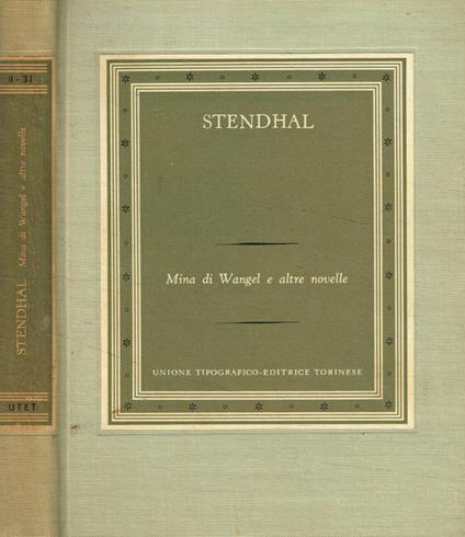 Mina di Wangel e altre novelle - Stendhal - copertina