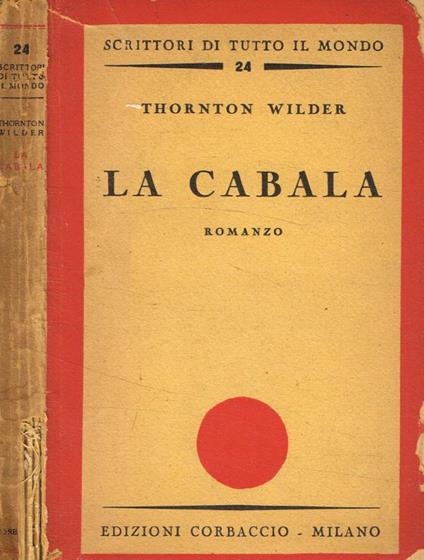 La canala - Thornton Wilder - copertina
