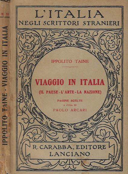 Viaggio in Italia - Hippolyte Taine - copertina