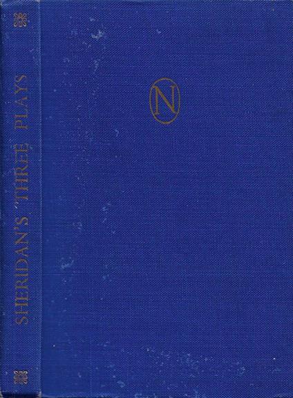 Sheridan's Three Plays - copertina