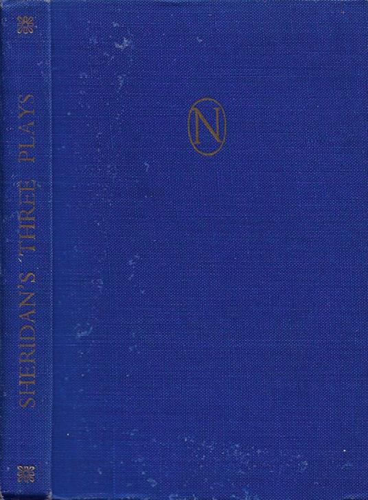 Sheridan's Three Plays - copertina