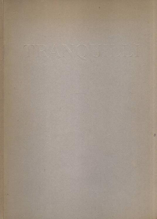 Tranquilli - copertina