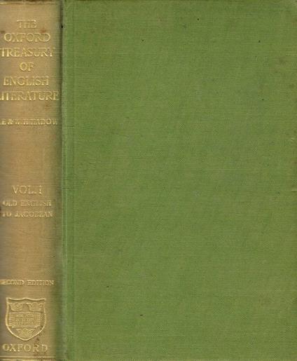 The Oxford treasury of english literature vol.I - copertina