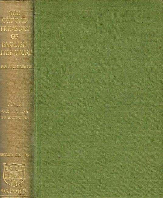 The Oxford treasury of english literature vol.I - copertina