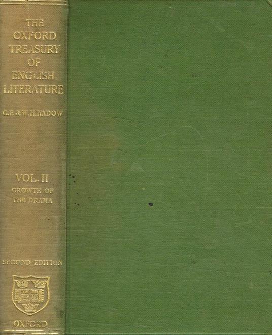 The Oxford treasury of english literature. Vol.II - copertina
