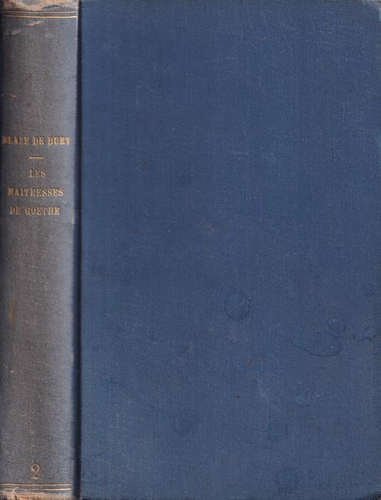 Les maitresses de Goethe - copertina
