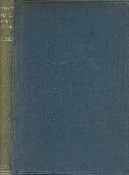 Sidney's apologie for poetrie - copertina