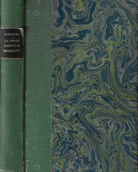 La prose poétique francaise - Albert Cherel - copertina