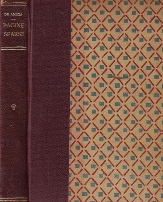 Pagine sparse - Edmondo De Amicis - copertina