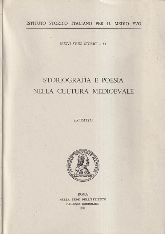 Storiografia e poesia nella cultura medievale - Ludovico Gatto - copertina