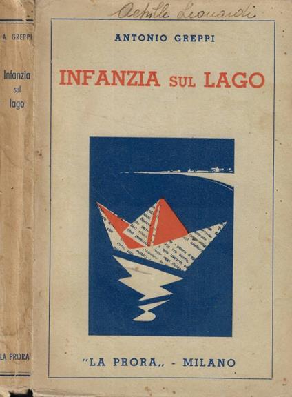 Infanzia sul lago - Antonio Greppi - copertina