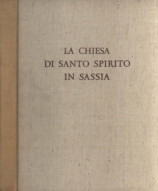 La chiesa di Santo Spirito in Sassia - Emilio Lavagnino - copertina