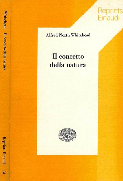 Il concetto della natura - Alfred North Whitehead - copertina