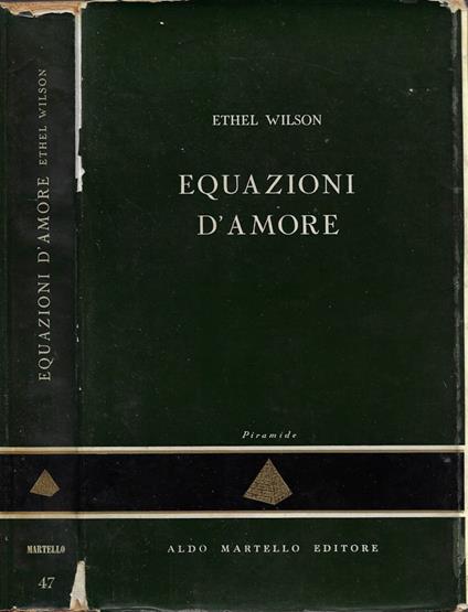 Equazioni d'amore - Ethel Wilson - copertina