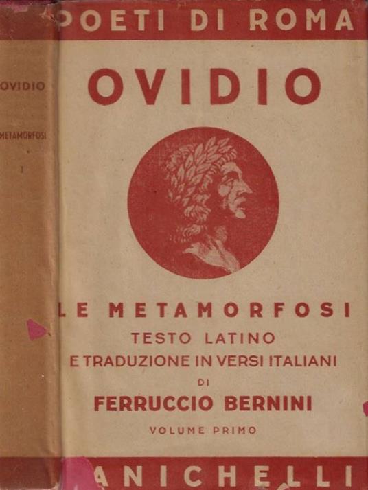 Le Metamorfosi vol. I° - P. Nasone Ovidio - copertina