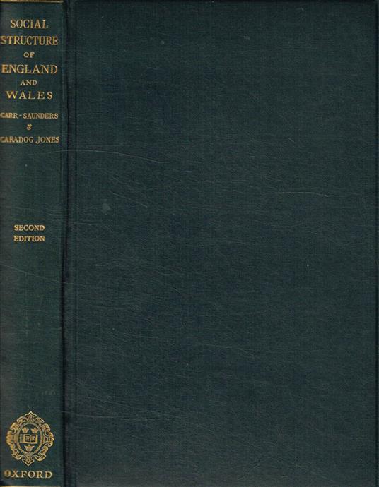 A survey of the social structure of england & wales - copertina