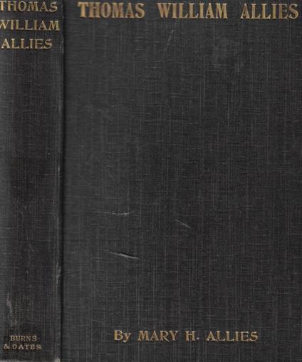 Thomas William Allies - copertina