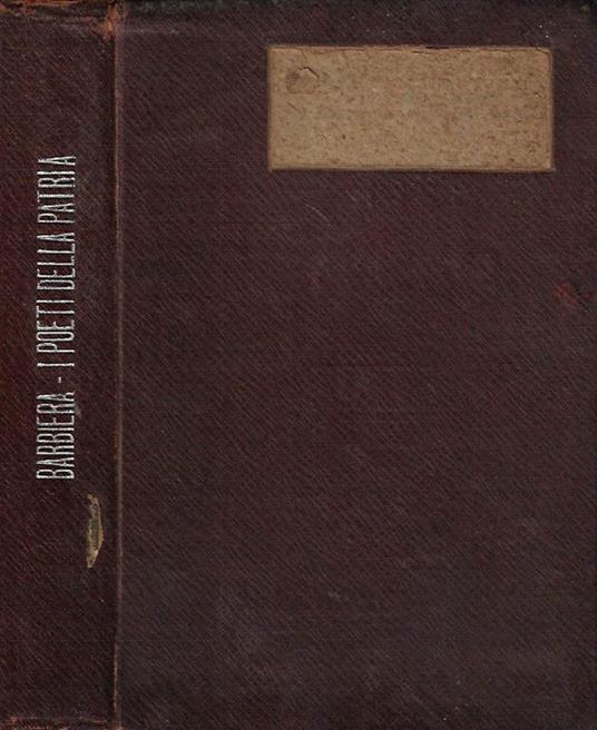 I Poeti della patria - copertina