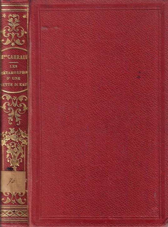 Les metamorphoses d'une Goutte d'eau - copertina