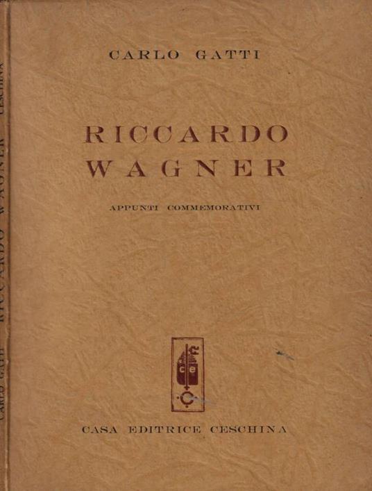 Riccardo Wagner - Carlo Gatti - copertina