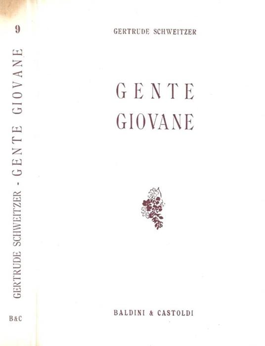 Gente giovane - Gertrude Schweitzer - copertina