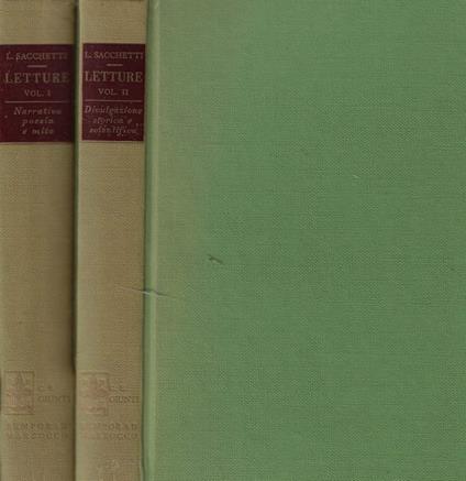 Letture - Lina Sacchetti - copertina