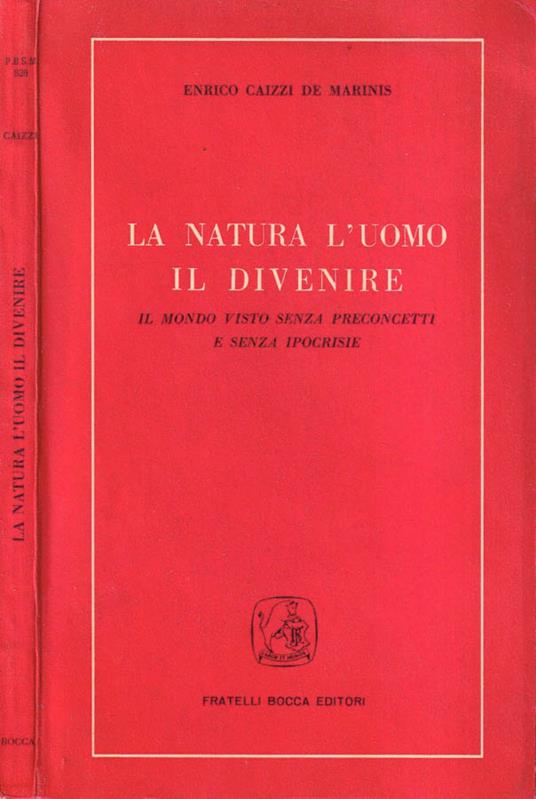 La natura l'uomo il divenire - copertina