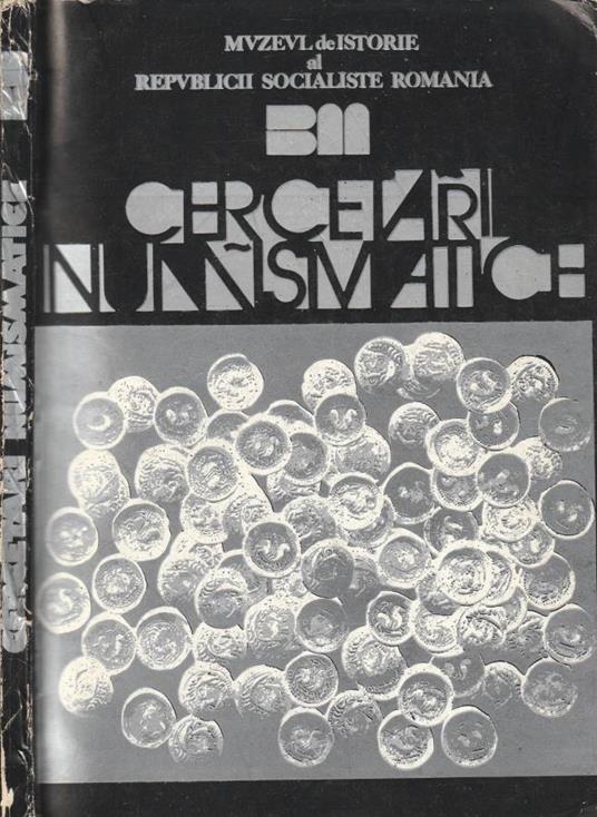 Cercetari numismatice vol I - copertina