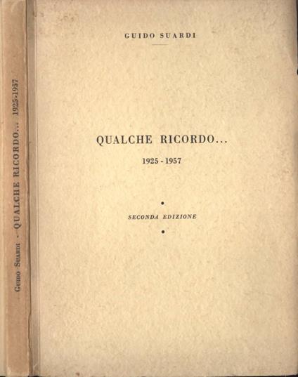 Qualche ricordo… - copertina