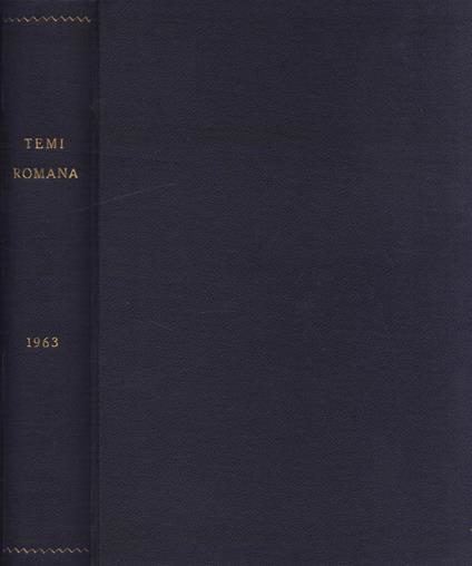 Temi Romana 1963 - copertina