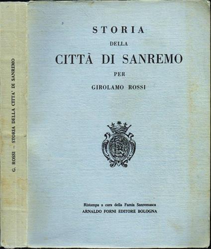Storia della Città di Sanremo - Girolamo Rossi - copertina