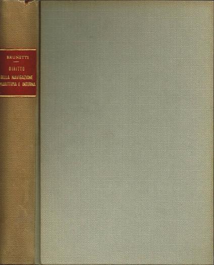 Manuale del Diritto della Navigazione Marittima e Interna - copertina