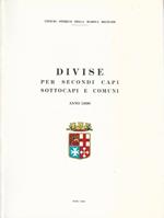 Divise per Secondi Capi, Sottocapi e Comuni - Anno 1890