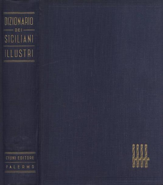 Dizionario dei siciliani illustri - copertina