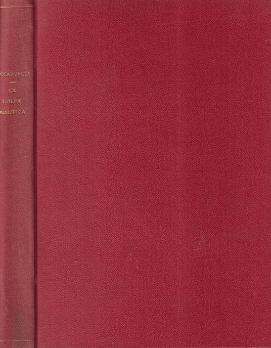 La colpa nautica - copertina