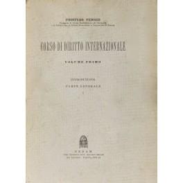 Corso di diritto internazionale. Vol. I (unico pubblicato) - Introduzione, parte generale - copertina
