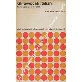 Gli avvocati italiani. Inchiesta sociologica - Gian Paolo Prandstraller - copertina