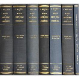 Manuale di diritto civile e commerciale (Codici e norme complementari). Vol. I - Introduzione (L'ordinamento giuridico italiano). Dottrine generali (Art. 1-48); Vol. II - I diritti della personalità, Il diritto della famiglia, I diritti reali (Art. 4 - Francesco Messineo - copertina