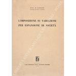 L' imposizione su variazioni per espansione di società