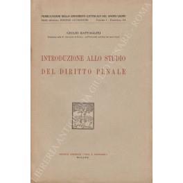 Introduzione allo studio del diritto penale - Giulio Battaglini - Libro  Usato - Vita e Pensiero 