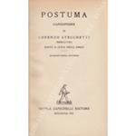 Postuma. Canzoniere di Lorenzo Stecchetti Mercutio. Edito a cura degli amici