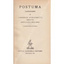 Postuma. Canzoniere di Lorenzo Stecchetti Mercutio. Edito a cura degli amici - Lorenzo Stecchetti - copertina