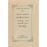 Liriche. Introduzione e versioni di Leone Boccalatte, con prefazione di Diego Valeri
