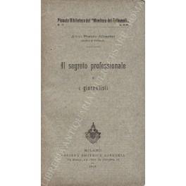 Il segreto professionale e i giornalisti - copertina