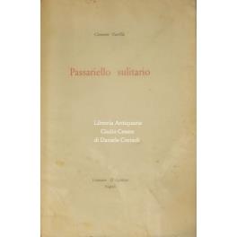 Passariello sulitario - copertina