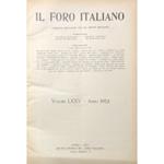 Il Foro Italiano. Fondato nell'anno 1876 da Enrico Scialoja. Anno LXXV. 1952