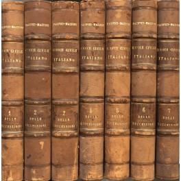 Codice civile italiano commentato con la legge romana le sentenze dei dottori e la giurisprudenza. Trattato delle successioni. Parte prima - Devoluzione della eredità. Vol. I - Delle successioni legittime. Vol. II - Delle successioni testamentarie. V - copertina